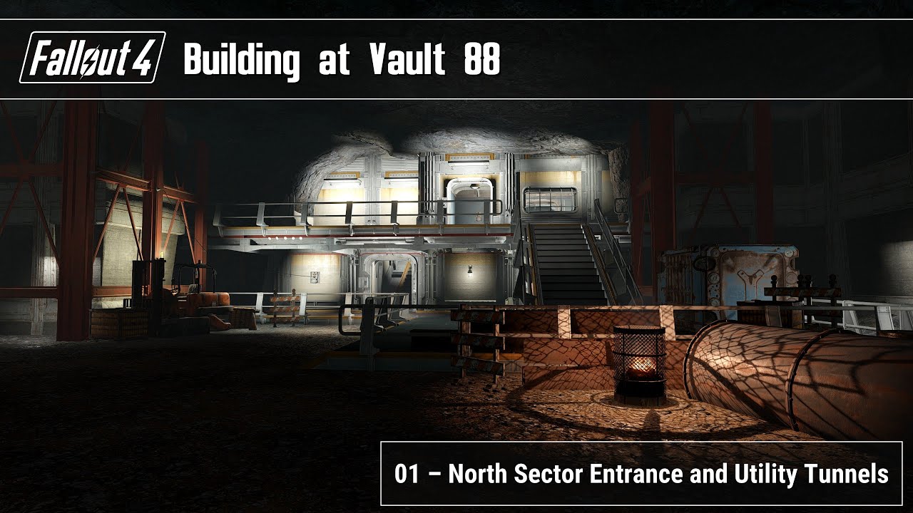 Fallout 4 - Building at Vault 88 (01 - North Sector Entrance and Utility Tunnels)