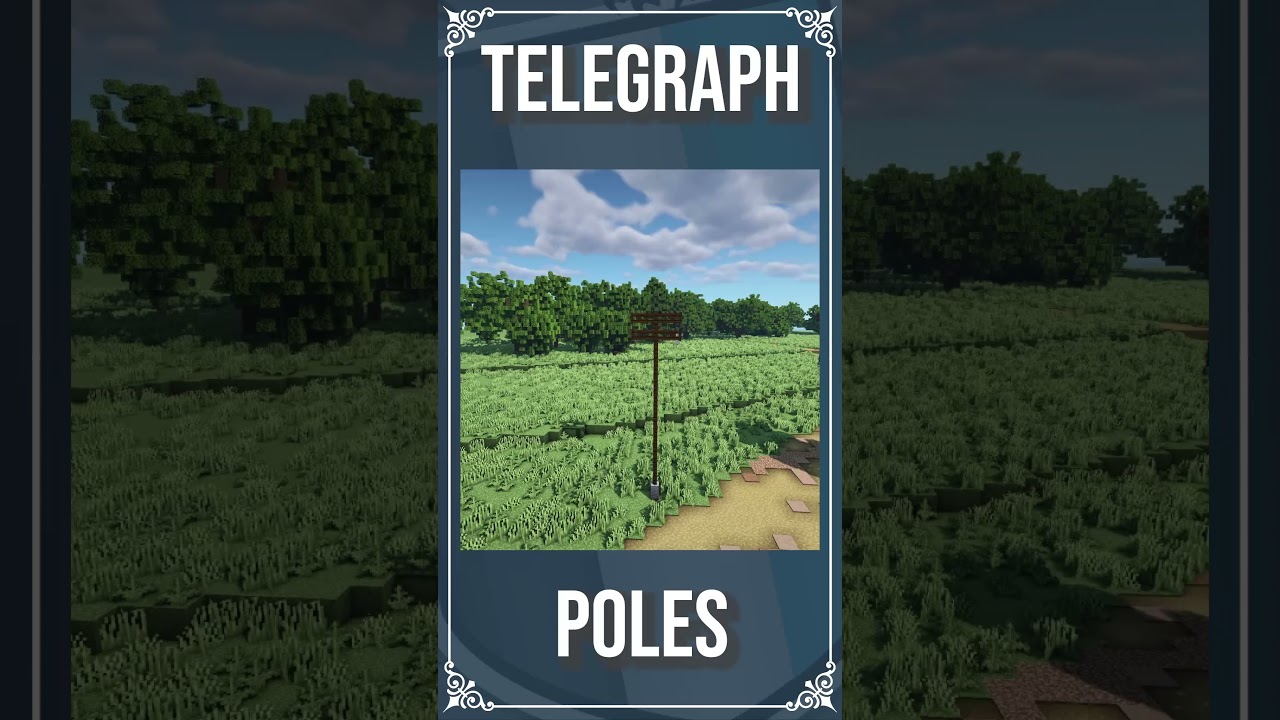 Telegraph Pole Minecraft Ideas #Shorts