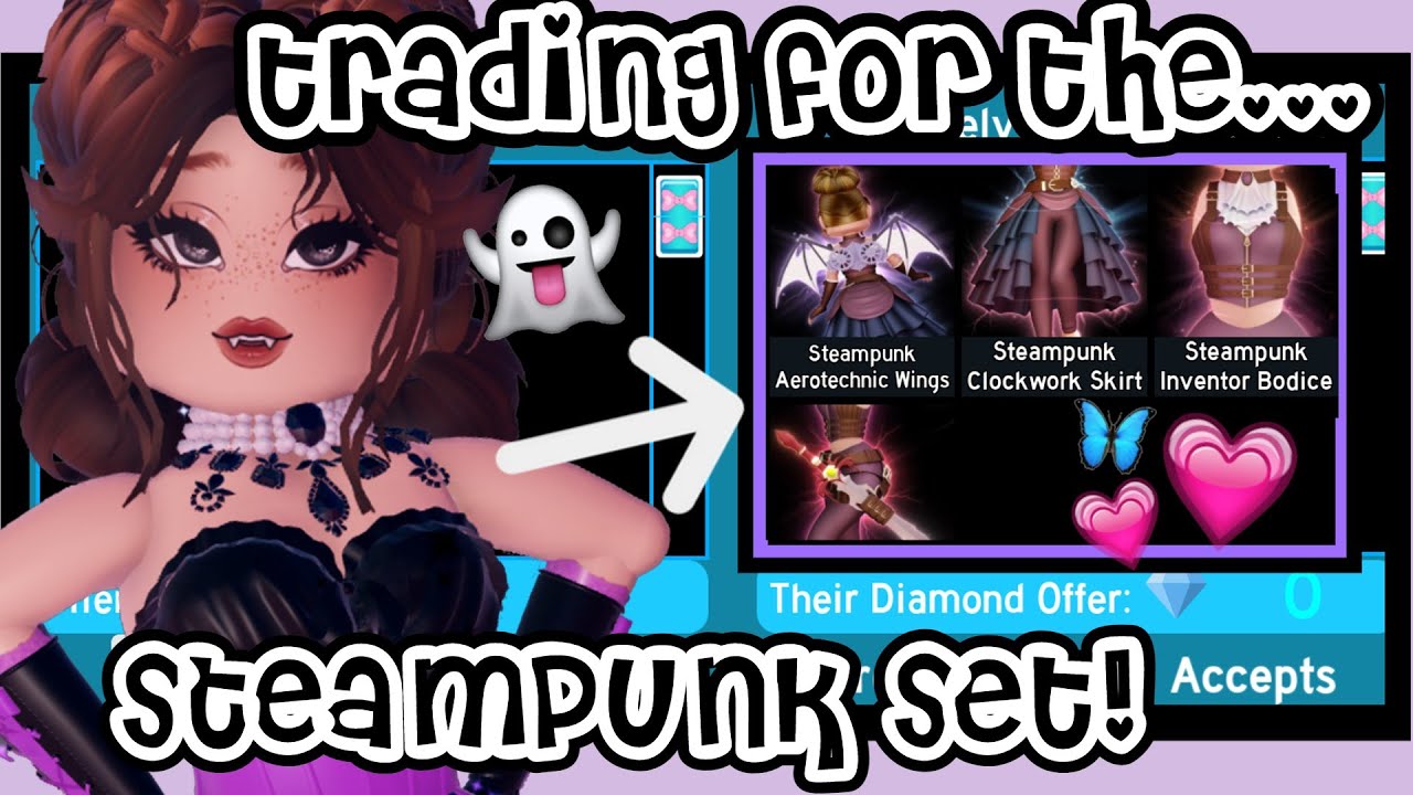 Trading for the Steampunk Set in Royale High! | Roblox Royale High Trading