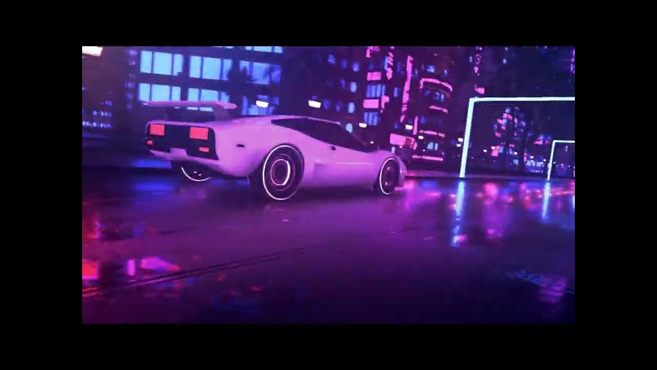 neon nigthscape #synthwave #neon