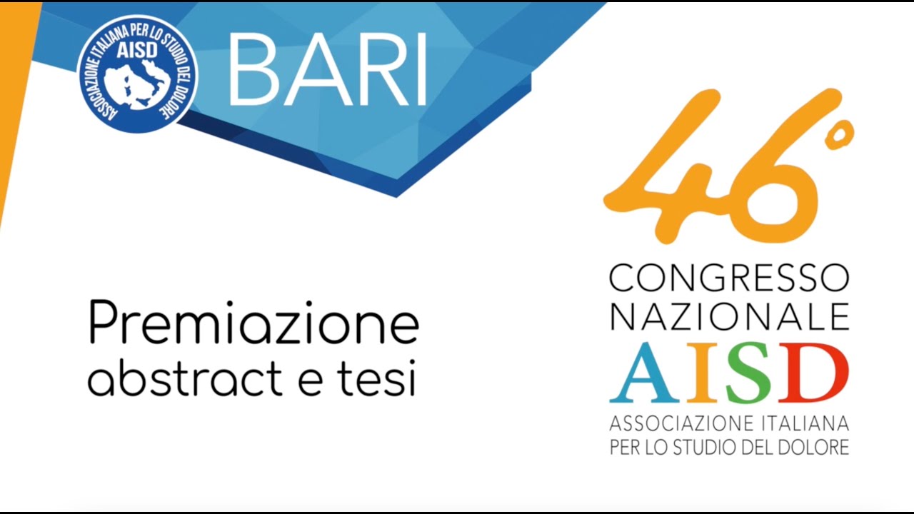 Premi abstract e tesi 46&deg; Congresso AISD, 28-30 settembre, Bari