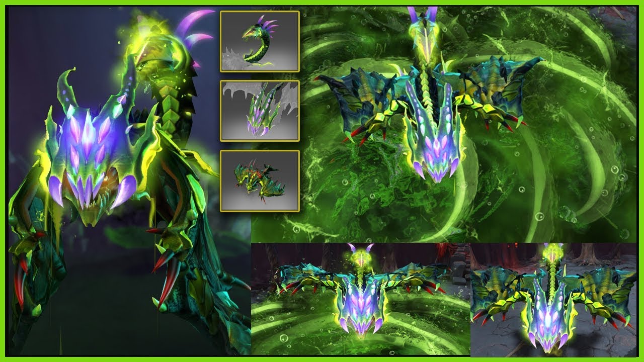 DOTA 2 VIPER BEST MIX SET Malefic Drake's Strike - Malefic Drake's Hood - Fervid Monarch