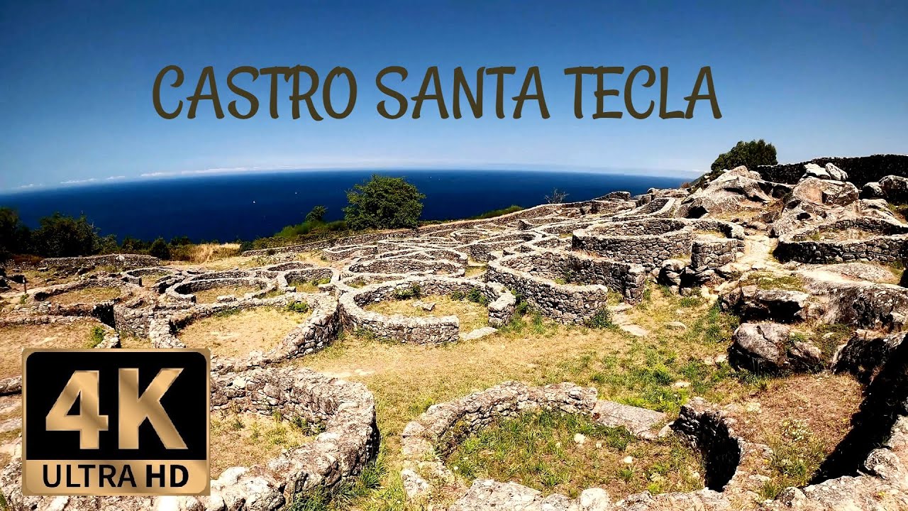 Castro de Santa Tecla - Santa Trega Celtic Settlement Virtual Walk, 4K Galicia, A Guarda, Pontevedra