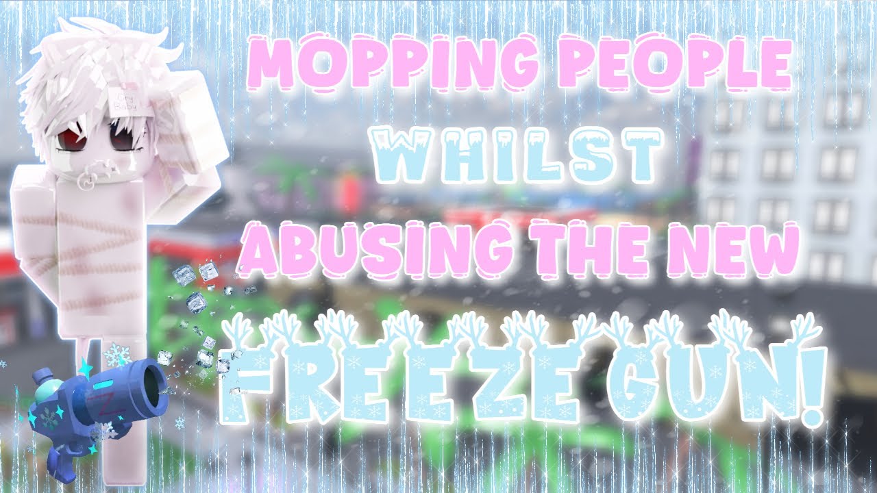 Злоупотребляю новым оружием FREEZE GUN! ✰ ЗЛОДЕИ ROBLOX!🧊🔫