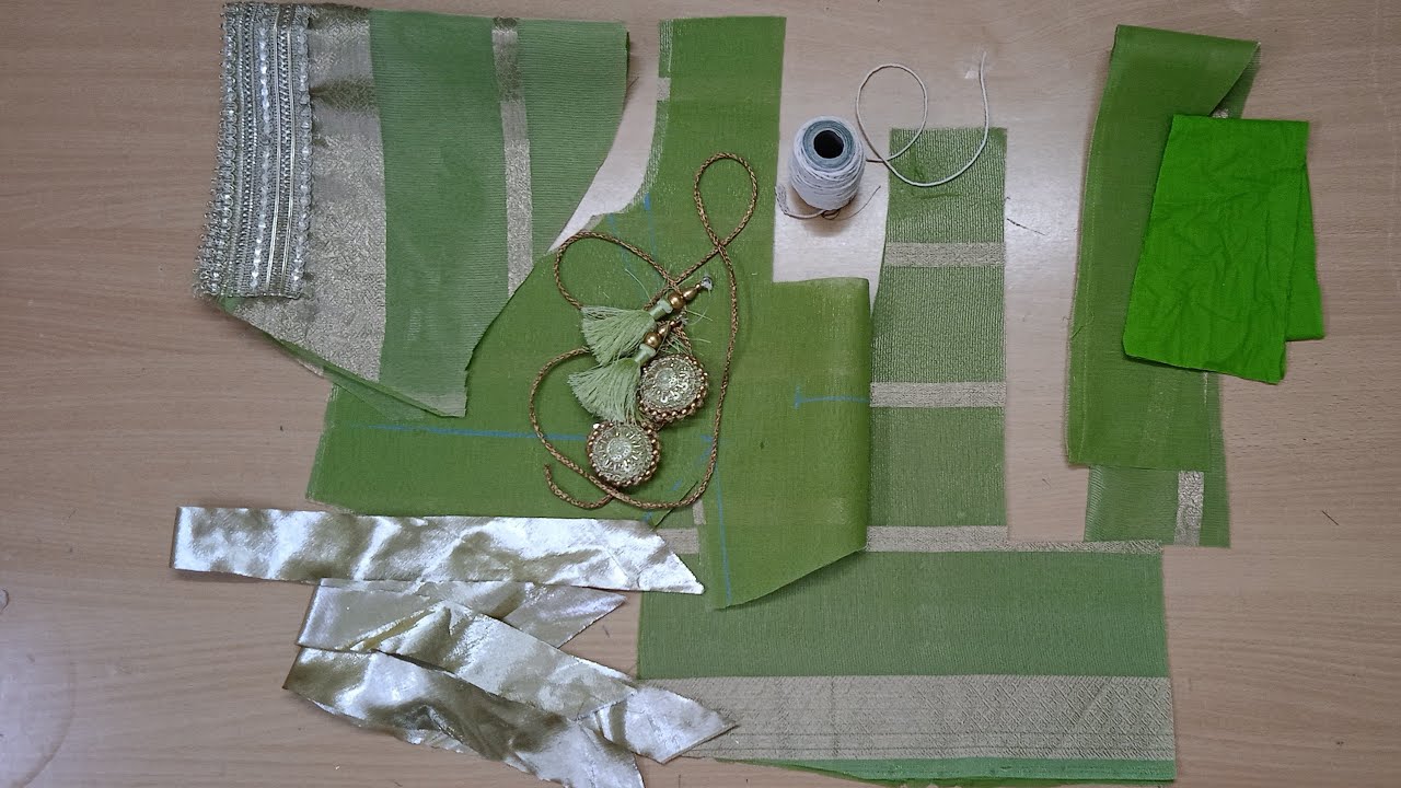 Four Dart back hook with Square neck ( thread pipin) stitching tutorial.