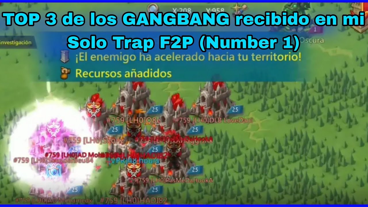 TOP 3 de gangbang 😱 recibido por mi Solo Trap F2P (Number 1) 😏