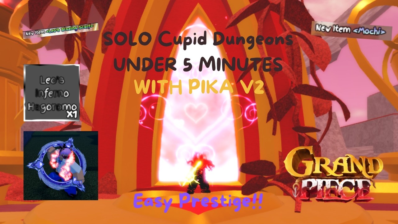 [GPO] How To Solo Cupid Dungeons UNDER 5 MINUTES With Pika V2! (2026)