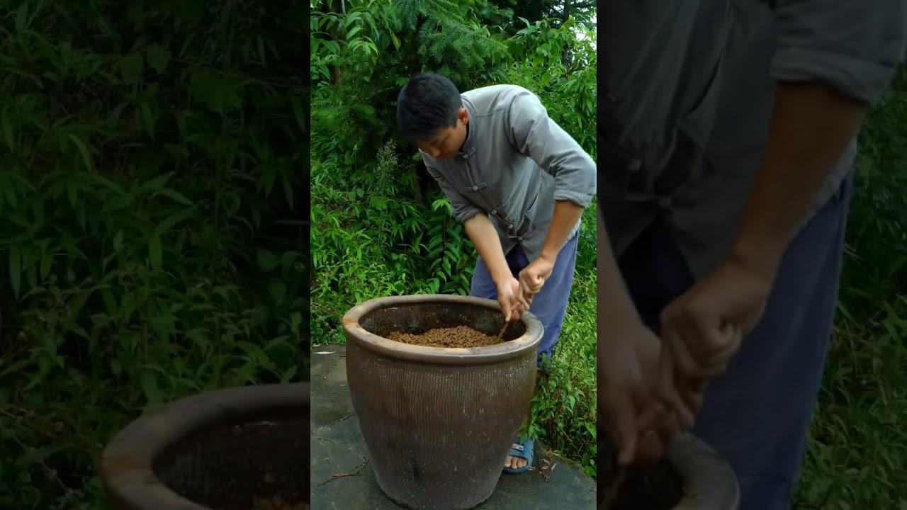 Do you know how to use ancient methods to make soy sauce in rural areas Come and see with me#china #