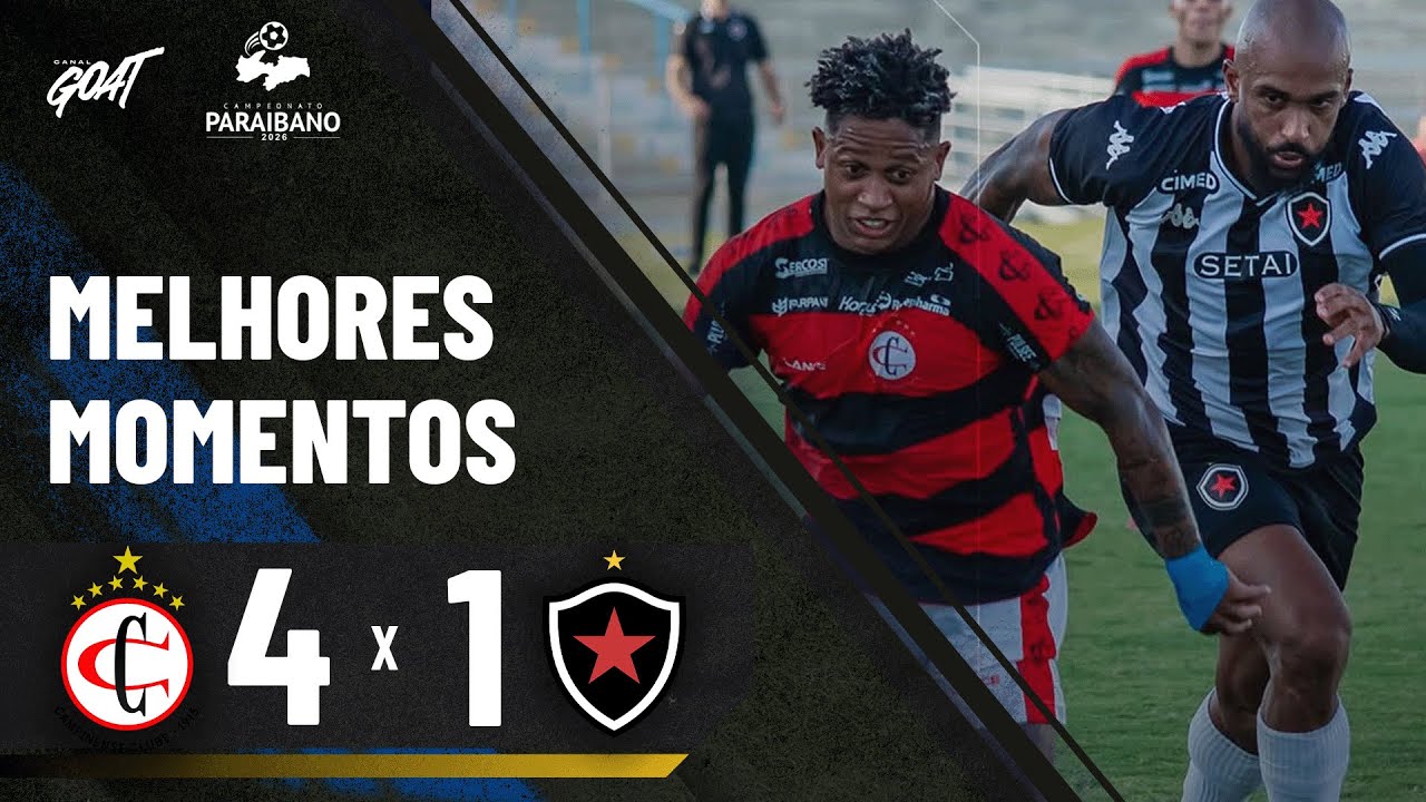 PASSOU POR CIMA! CAMPINENSE GOLEIA O BOTAFOGO-PB COM HAT-TRICK DE EVERTON HELENO