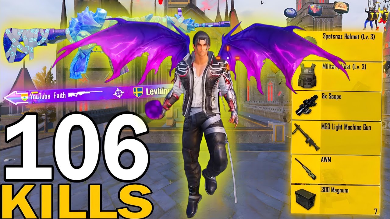106 KILLS!🔥 NEW SEASON BEST AGGRESSIVE RUSH GAMEPLAY🥵Solo Vs Squad | PUBG Mobile