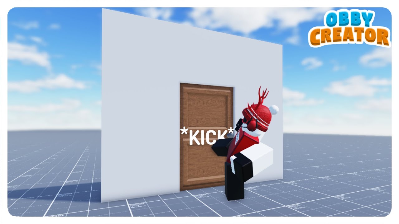 How to make a SIMPLE Door kick in Obby Creator!