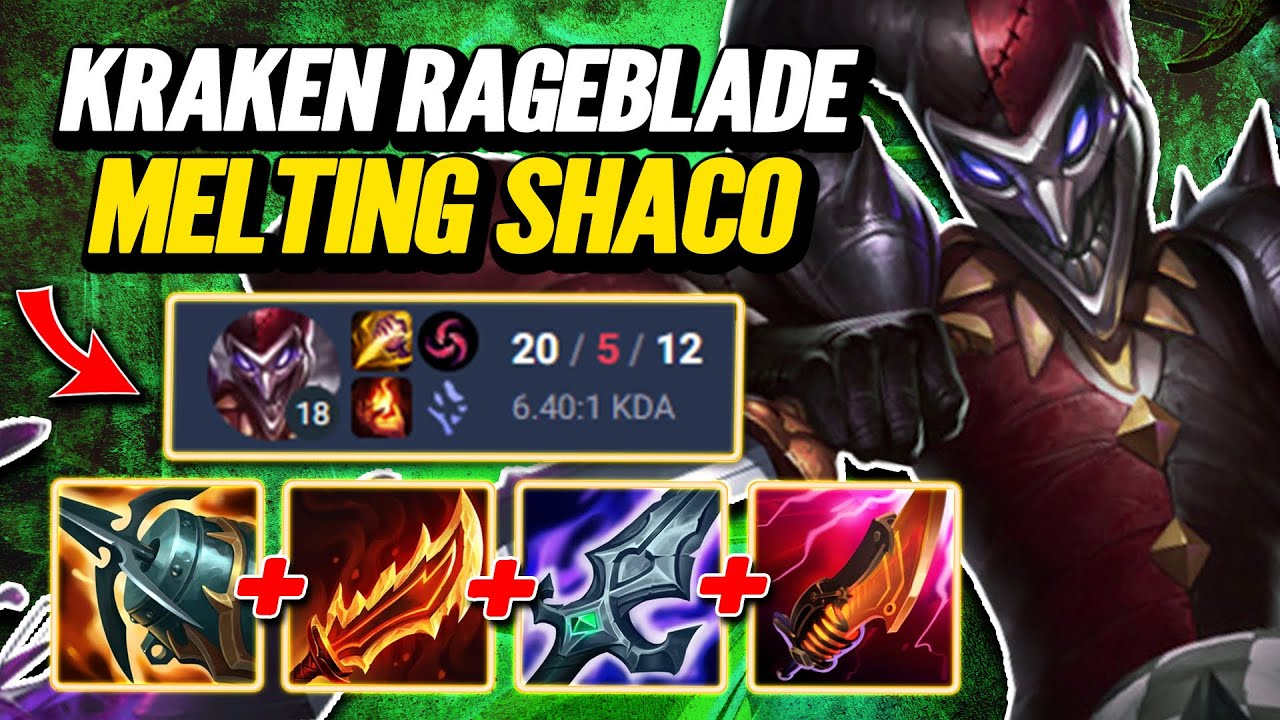 Kraken Rageblade with Hextech Soul + Elder - S14 [League of Legends] Full Gameplay - Infernal Shaco