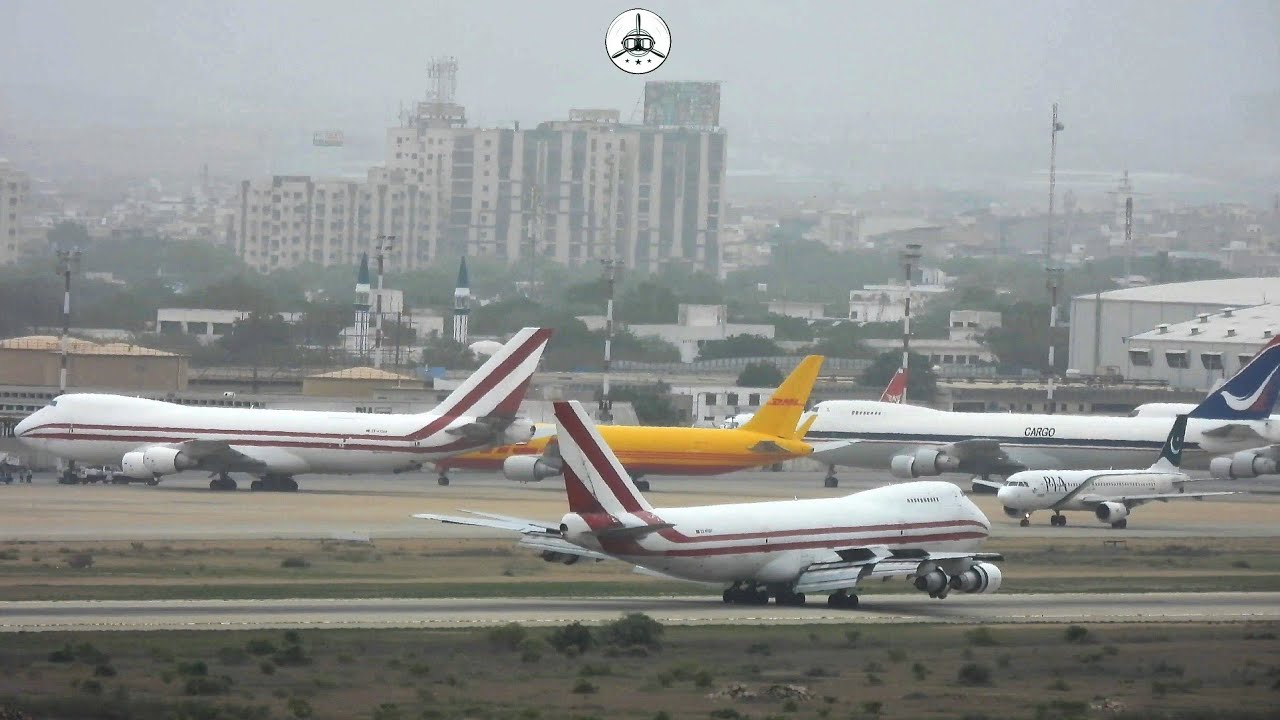 Takeoffs & Landings in Beautiful Weather | Variety of Aircraft at Karachi Airport (OPKC)