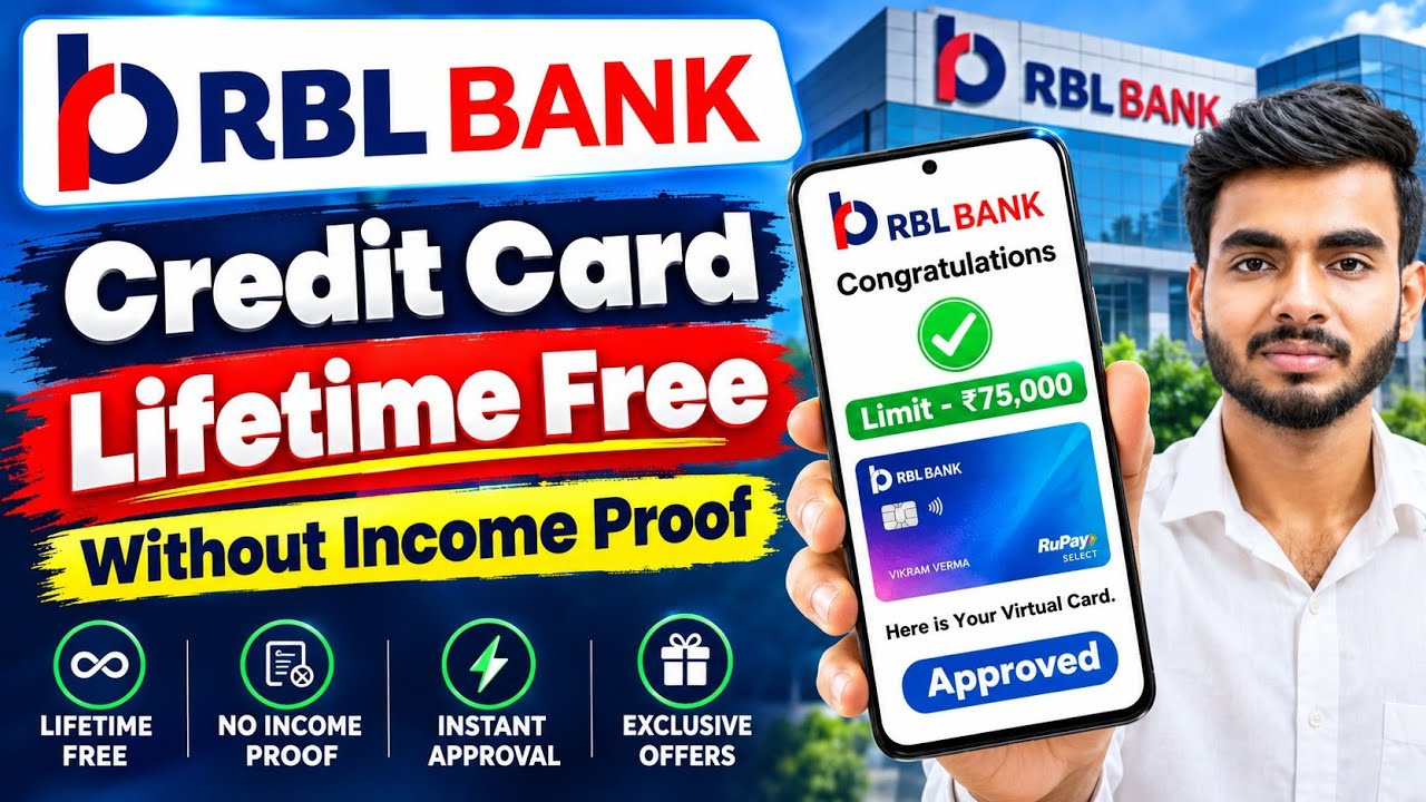RBL Bank credit card apply | RBL lifetime free credit card | how to apply RBL bank credit card