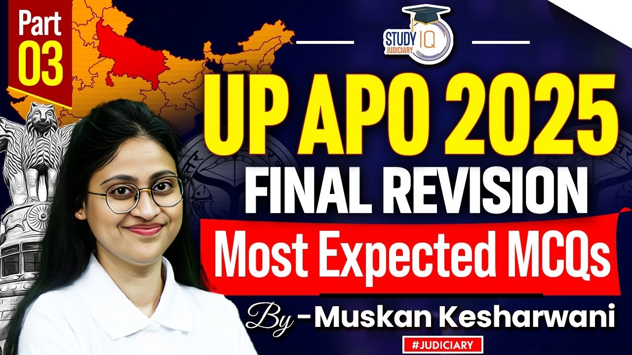 UP APO 2025| Final Revision Series| Most Expected MCQS| Muskan Mam