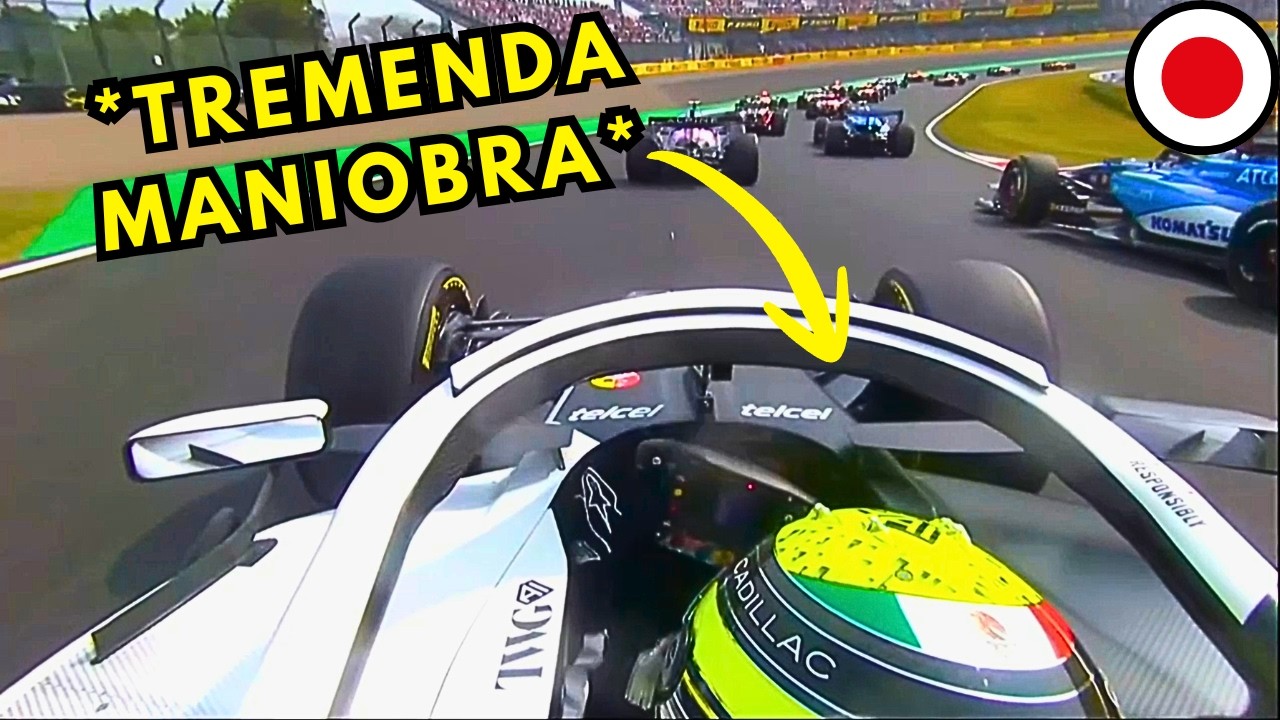 La INCRE&Iacute;BLE Largada De CHECO P&Eacute;REZ  | Vista Desde Todas Las C&aacute;maras Jap&oacute;n 2026