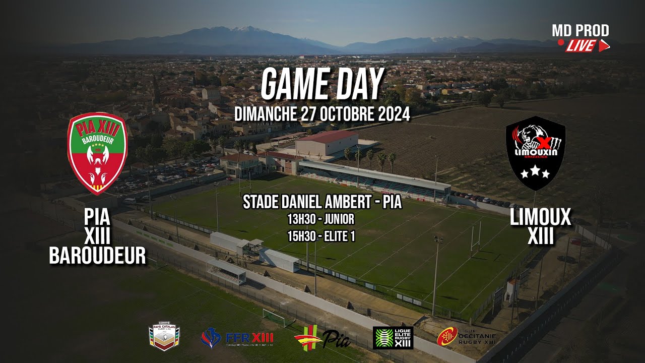 SUPER XIII - Championnat de France  - Journée 5 - PIA XIII BAROUDEUR VS LIMOUX XIII