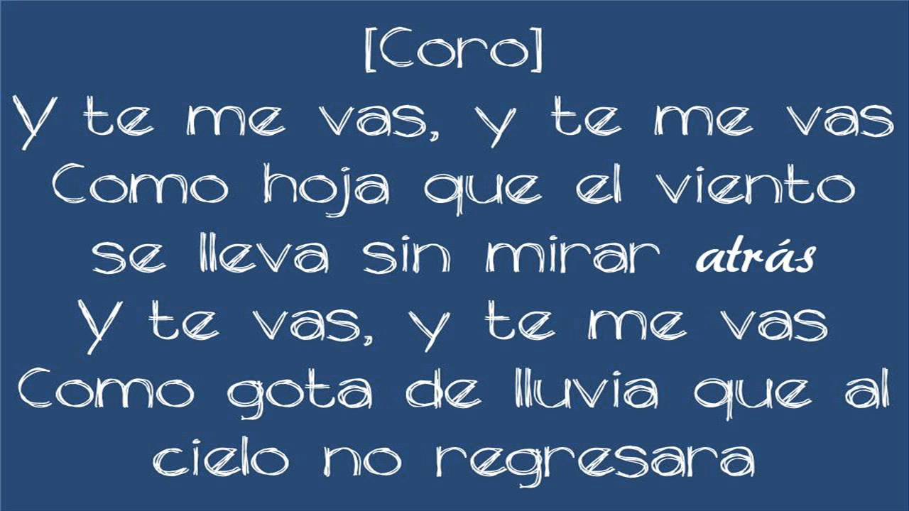 Prince Royce - Te Me Vas (Lyrics)