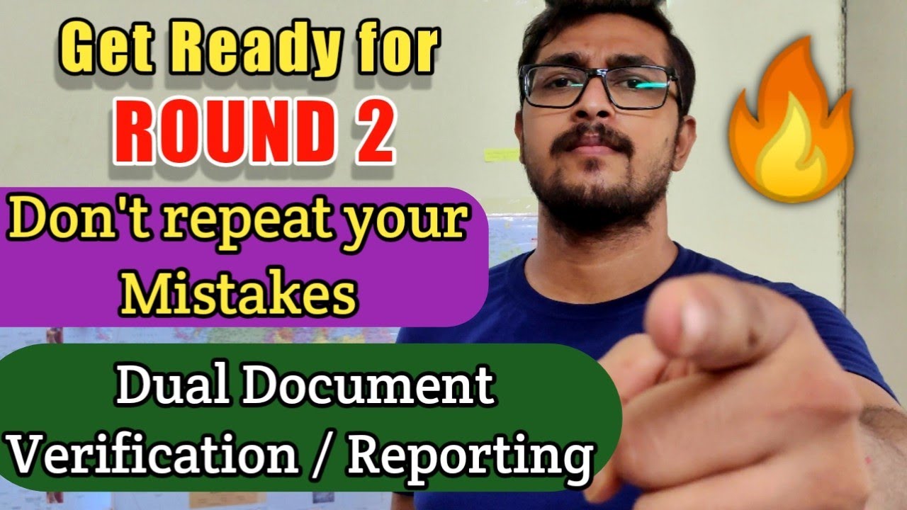 Do not repeat this mistakes in Round 2| Mistakes after round 2 result | Round 2 result, JoSAA 2020