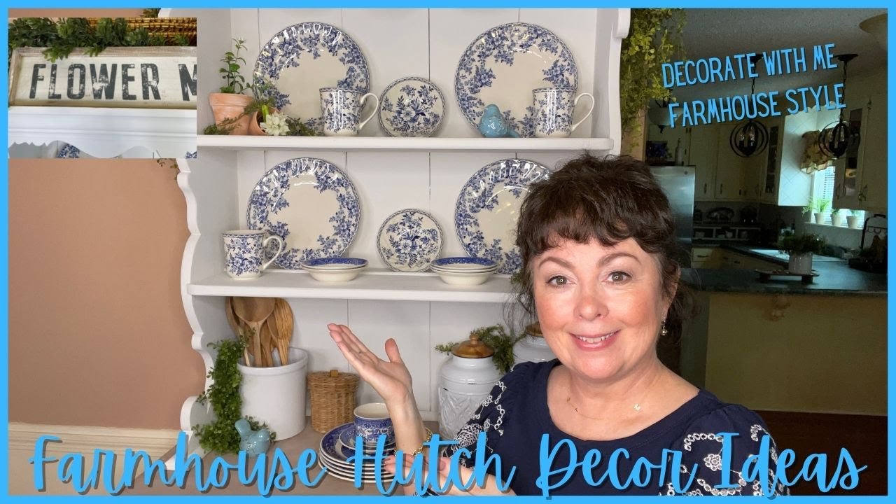 Fresh New Decorate With Me Farmhouse Style - Farmhouse Hutch Decor Ideas