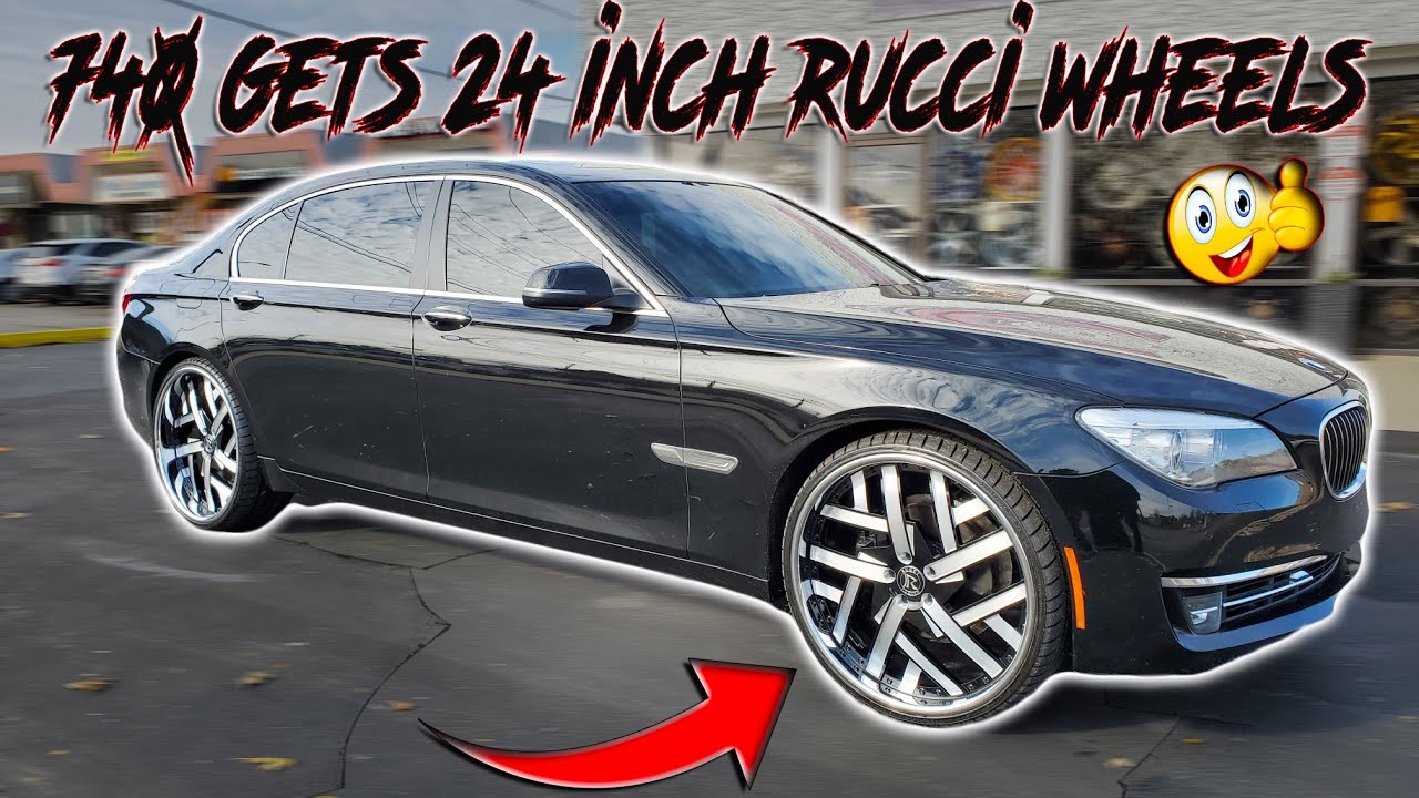 INSTALLING RUCCI 24S ON THIS BMW 740 TURNED OUT GREAT