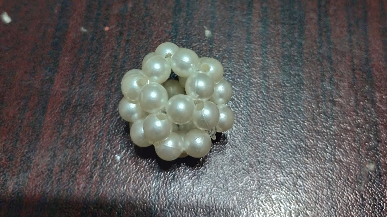 Easiest and Quickest way to make Beaded Ball | DIY Pearl Ball | How to make Pearl Beaded Ball
