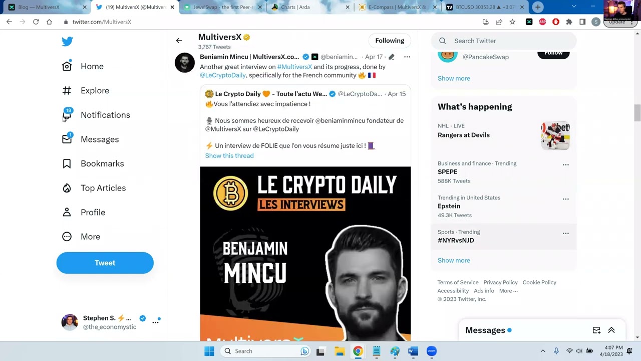 MultiversX Updates, ZoidPay BOOMS, BTC Analysis, Investing and Trading tips/tools, Jewelswap + more