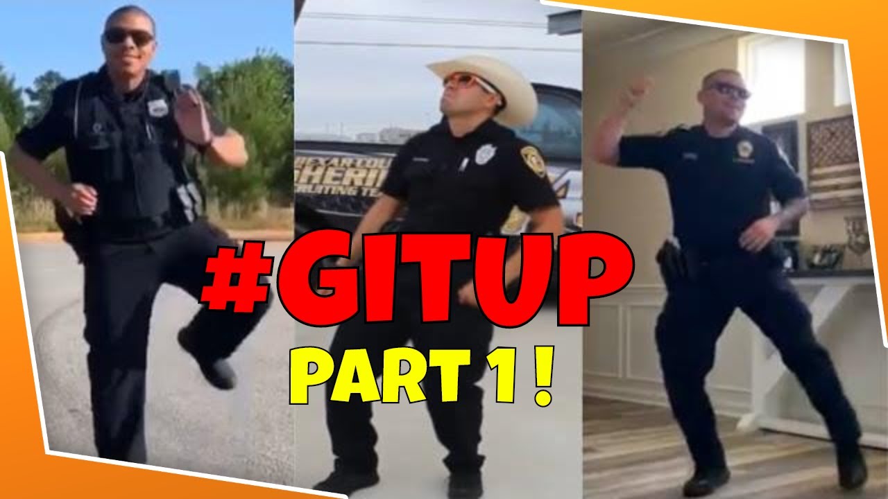 👮These Police Officers KILL the GIT UP Dance Challenge! #GitUpChallenge
