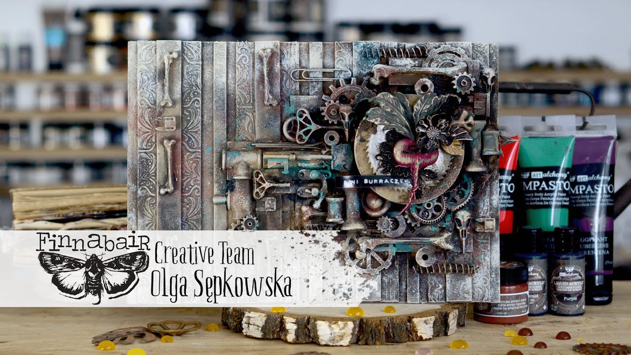 Ms. Beatroutte - Mixed Media tutorial by Olga Sępkowska - Letike