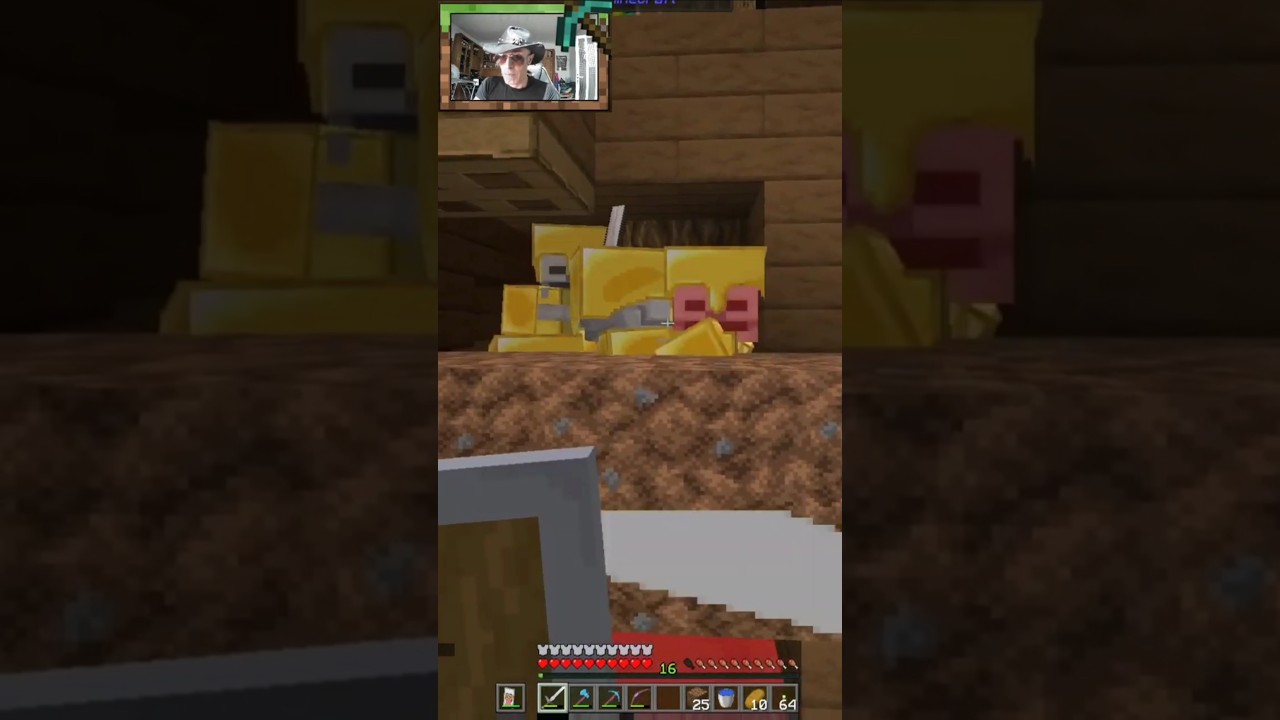 &iexcl;Acorral&eacute; a todos los esqueletos y me puse las botas de experiencia! 😂🟩 #Minecraft