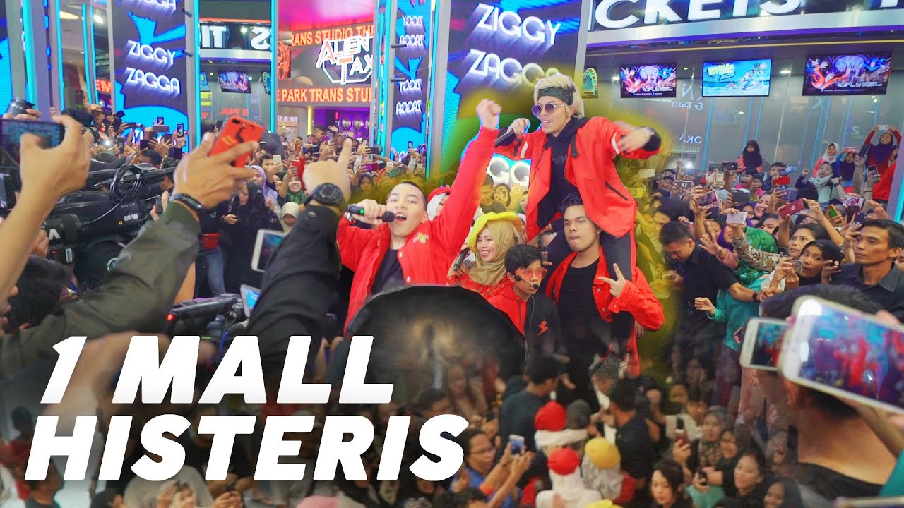 Qahtan Kena Cakar Saleha Jatuh Saat LIVE ZIGGY ZAGGA di MALL HISTERIS!!! | Gen Halilintar
