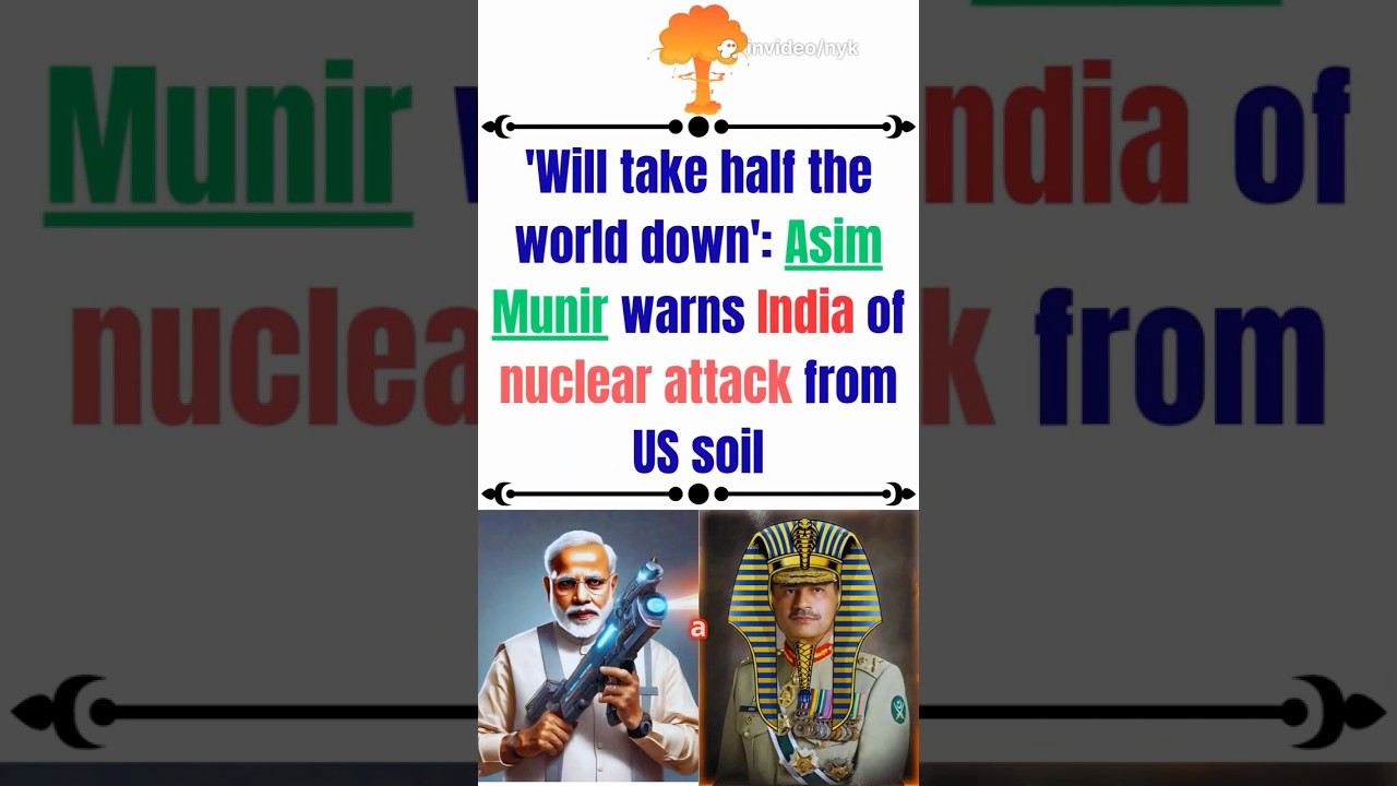 🔥 Asim Munir&rsquo;s Nuclear Warning to India&hellip; from Florida! 🌴💥
