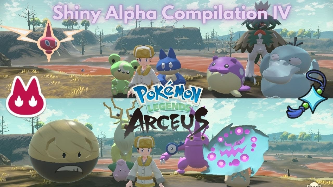 SHINY ALPHA Compilation 4 + Rotom Forms in Pokemon Legends Arceus