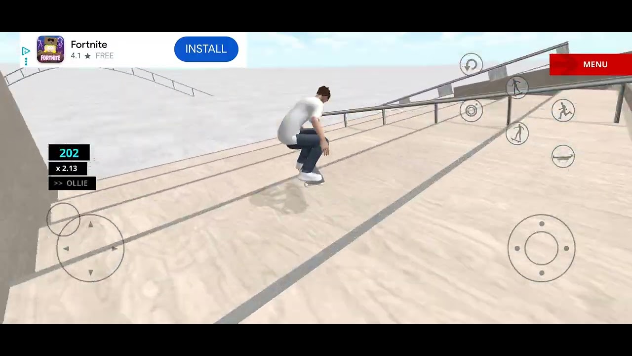Me playing skate space 