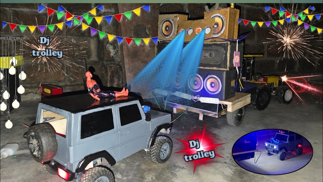 Dj gadi wali dj tractor trolley sound system #video #djwale 🛻🛻