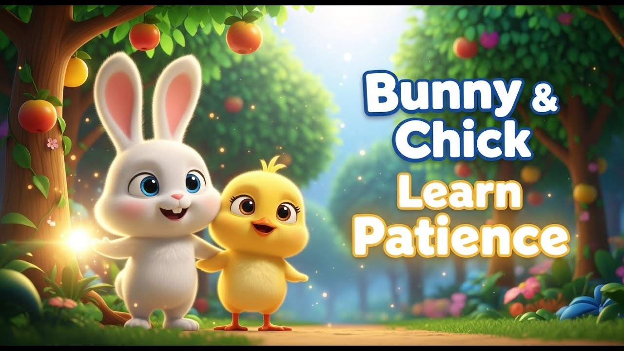 Bunny & Chick and the Magic Fruit 🍎 | Best Moral Story for Kids 🐤🐰 give me description#cartoon#cute