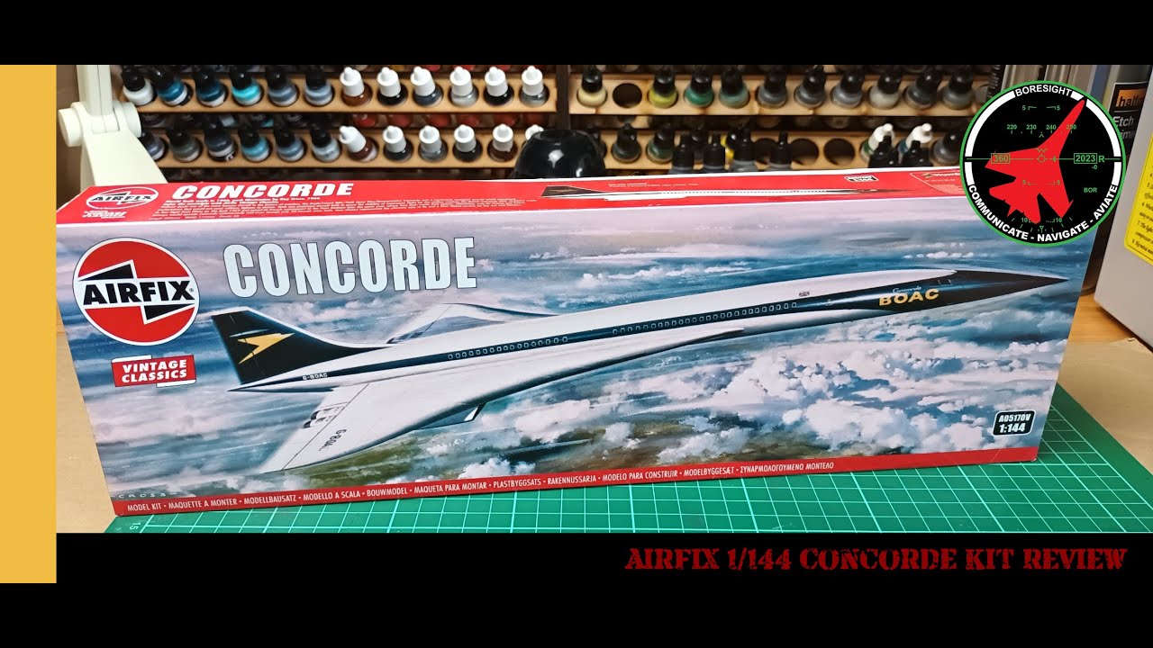 Airfix 1/144 Concorde Model Kit In Box Review | Model Kits | Aircraft Models