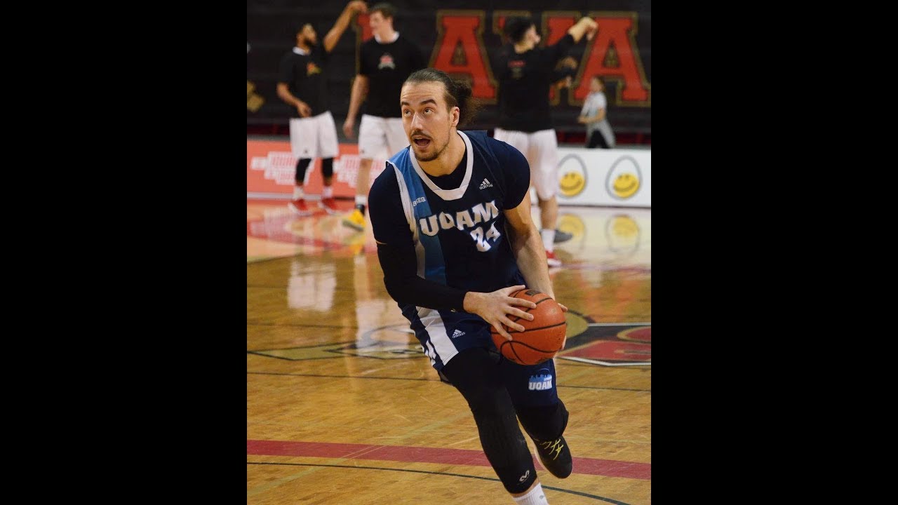 #24 Stefan Mitrovic 6'9, 230 lbs - Power Forward PF - 2018-2019 - UQAM University Montreal, Canada