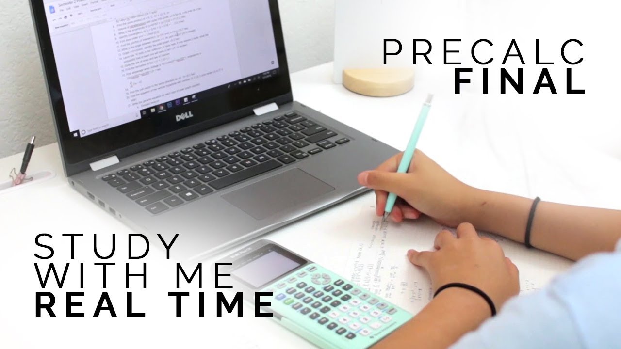 let's study for my math final ⭐ real time study with me