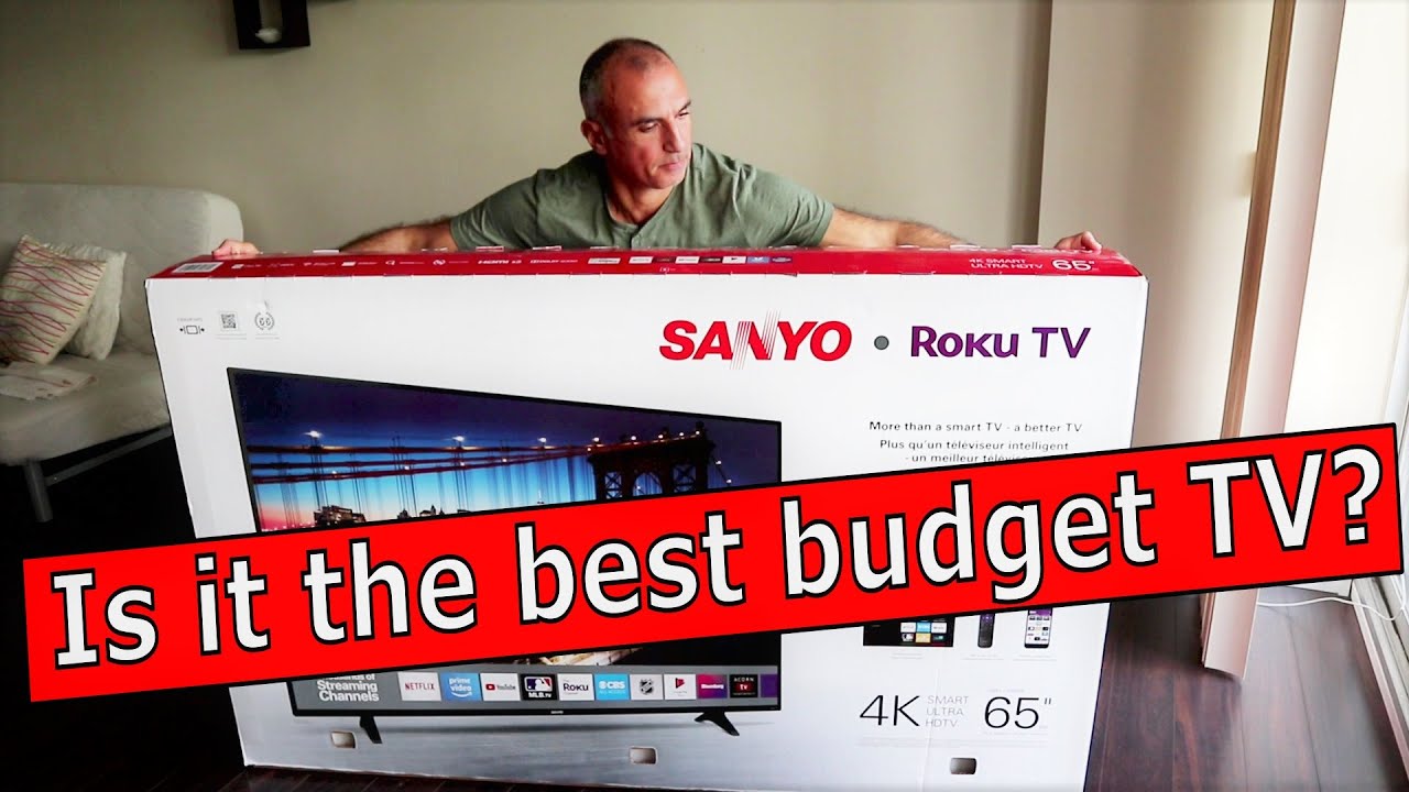 Sanyo 65” 4K UHD HDR 10 Roku Smart TV FW65R79FC budget TV perfect for the Super Bowl and all sports