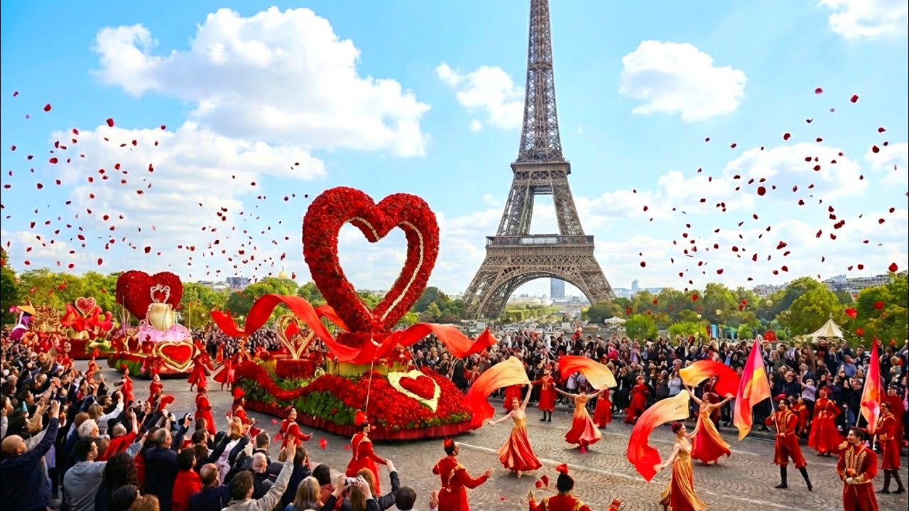 World’s Most Romantic Kiss Day 2026 in Paris | Eiffel Tower Proposals & Love in the Air