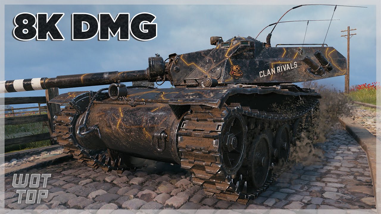 Bat.-Châtillon Bourrasque - 8К УРОНА 7 ФРАГОВ - World of Tanks