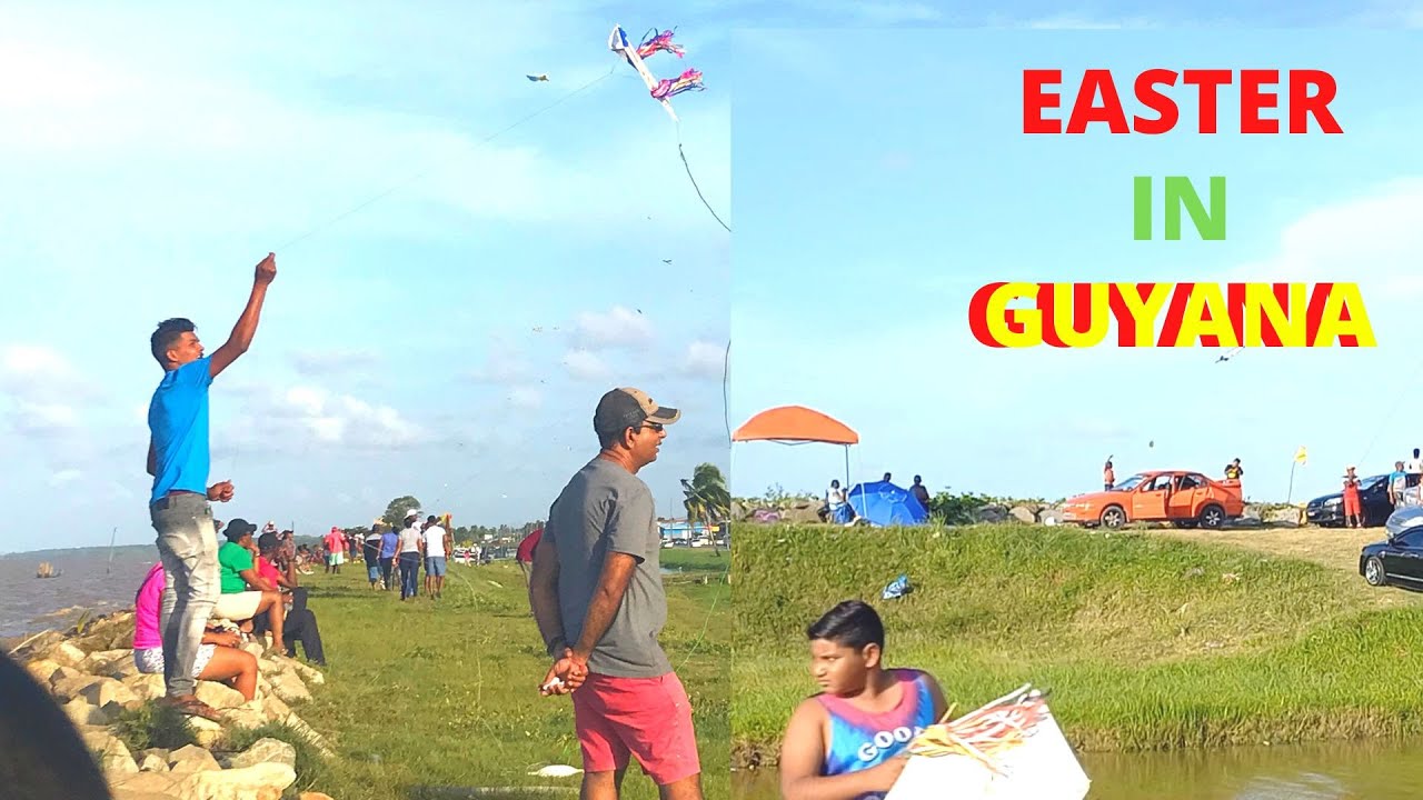 EASTER in GUYANA Crane AND WINDSOR FOREST Seawalls.