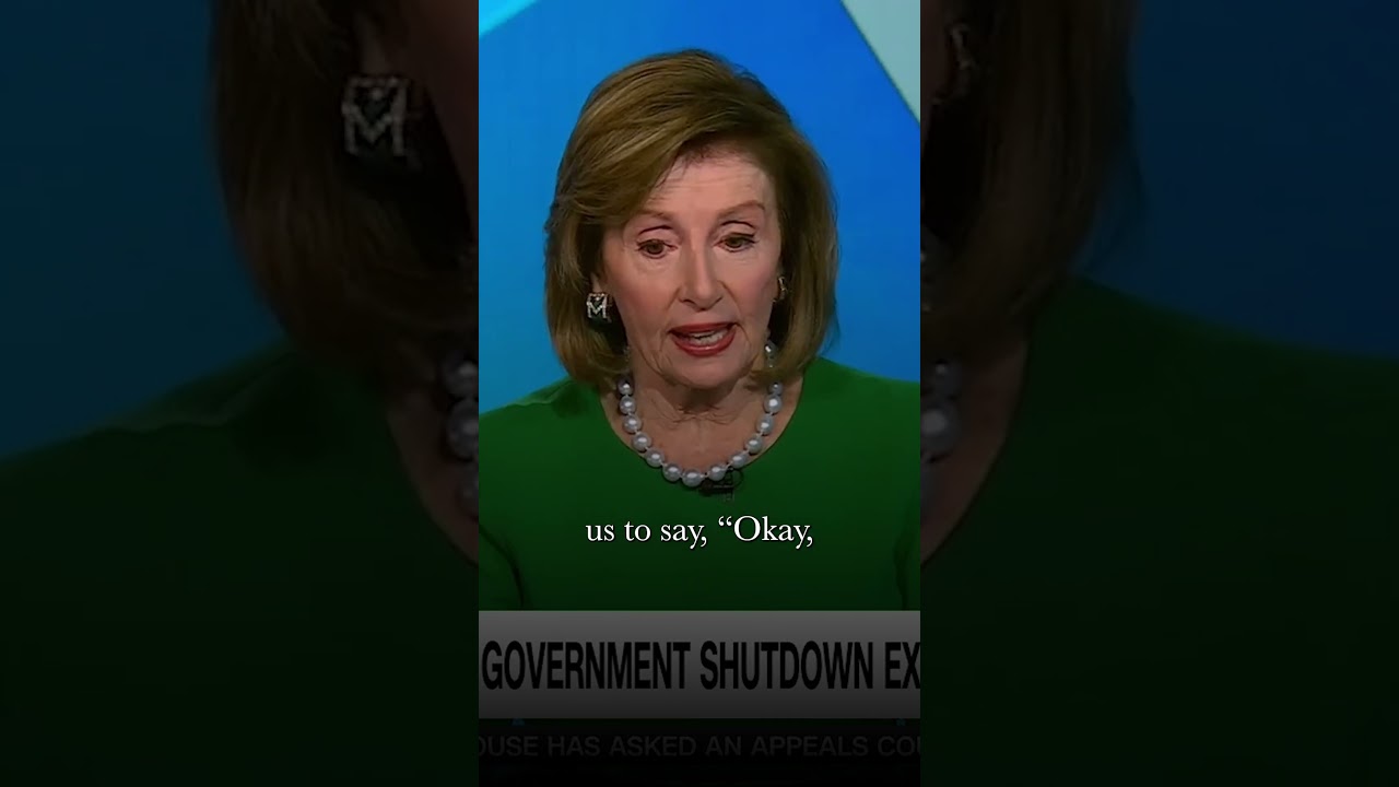 Pelosi Blasts Republicans for Government Shutdown in CNN Interview