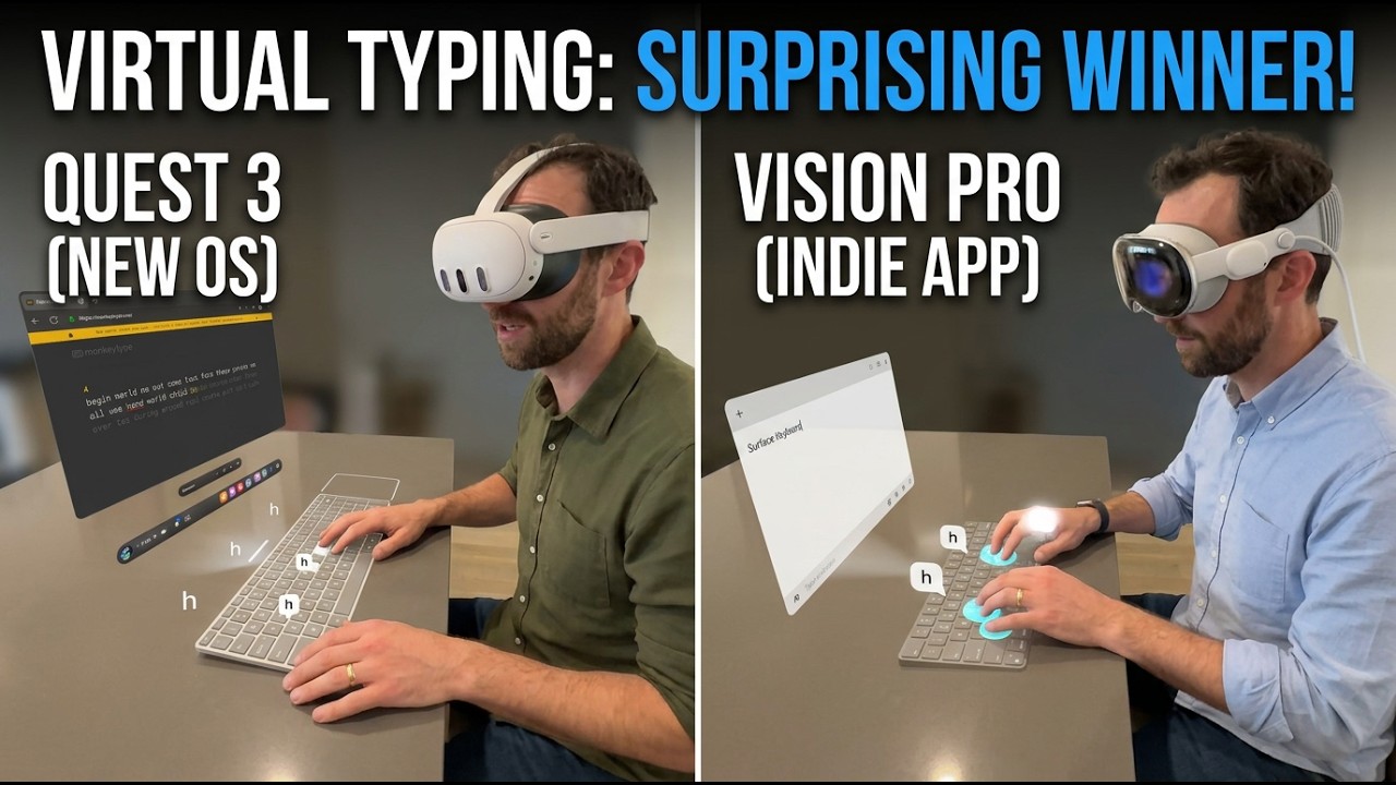 Meta's Surface Typing Just Got Scary Good - Tested vs. Vision Pro's Indie Alternative