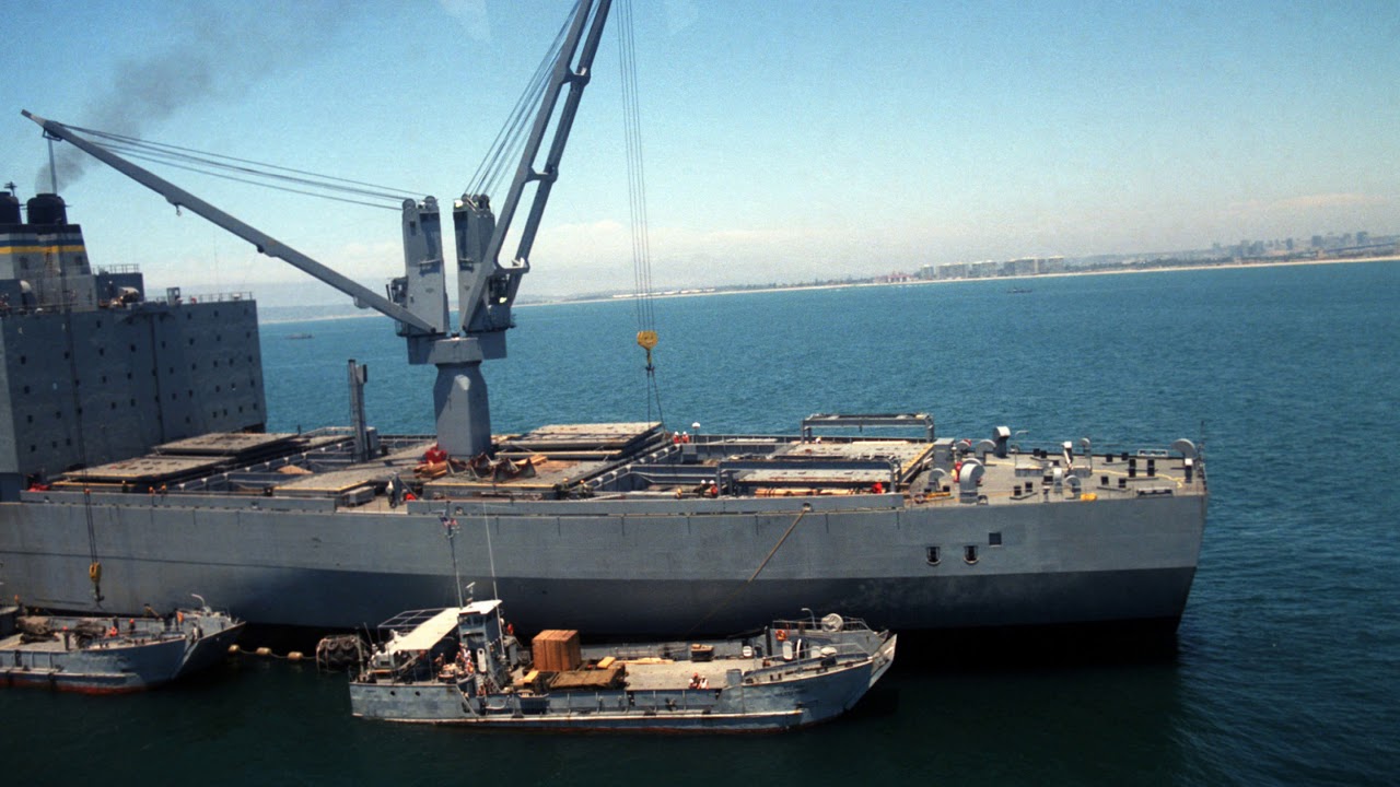美國海軍 阿爾戈爾級車輛貨運船 剪輯 USA Navy Algol class vehicle cargo ship