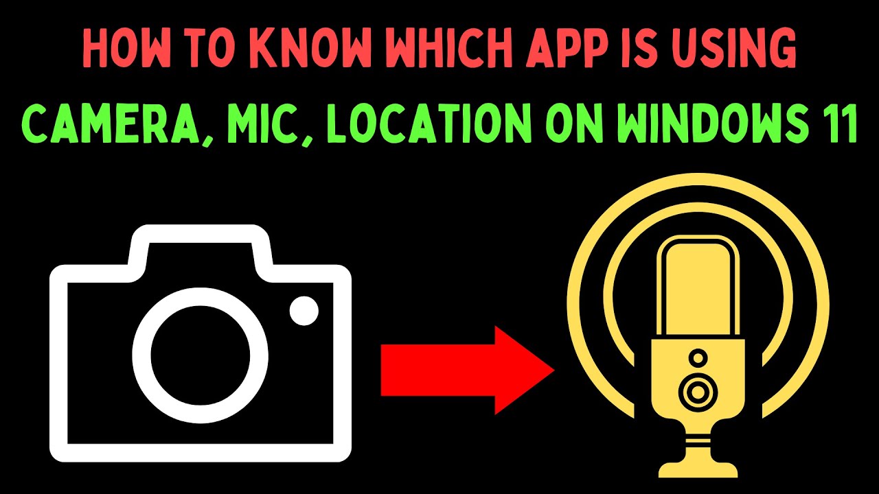 How to Know Which App is Using Camera, Mic, Location on Windows 11