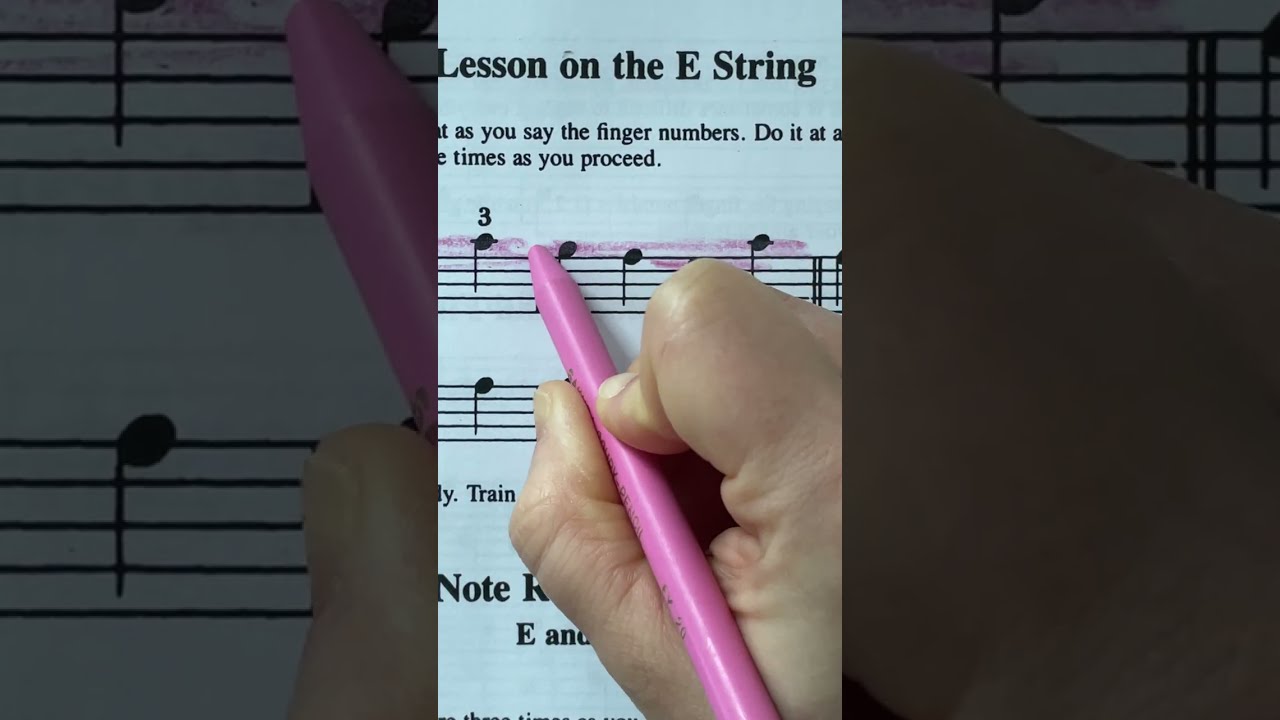Lesson on the E String | Suzuki Violin Note Reading 
