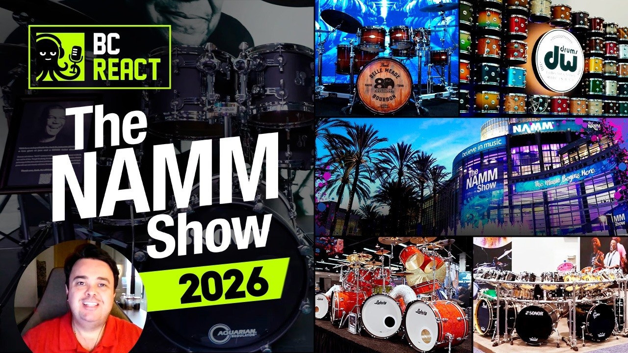 BATERIAS na NAMM Show 2026 no BC React #8