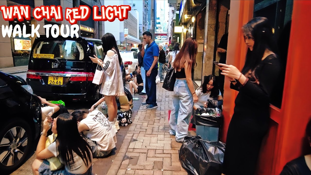 📍Hong kong Secret Red Light District Wan Chai, Raw Video iN 4k HDR #walkthrough 
